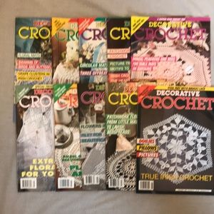 Decorative Crochet Magazine Lot Back Issues Thread Work Instruction
